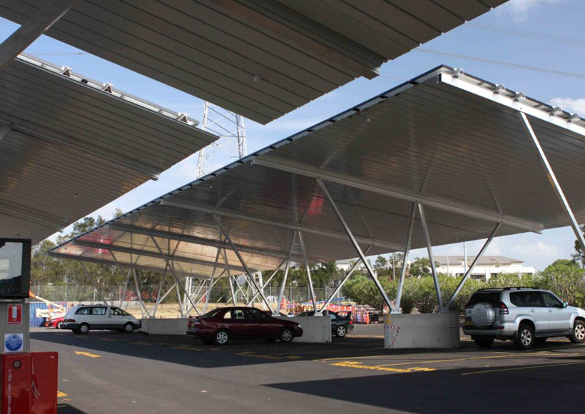 100kW Brisbane solar car park gallery 1